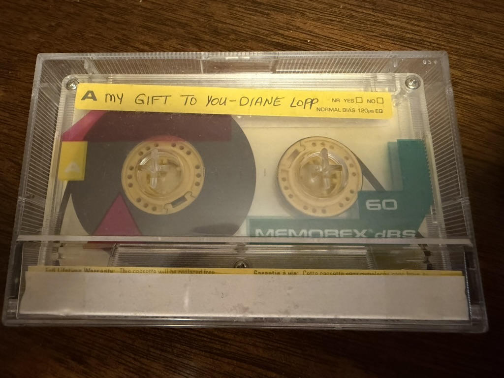 The My Gift to You cassette tape labeled Diane Lopp