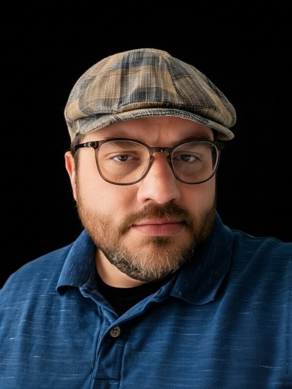 Shawn Lopp portrait wearing a flat cap