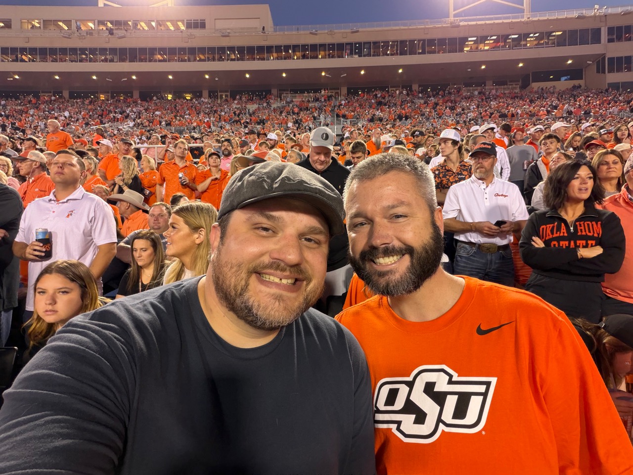 Shawn Lopp at an Oklahoma State football game